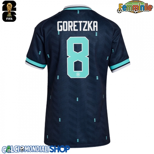 Maglie da calcio Germania Leon Goretzka #8 Seconda Maglia Femminile Mondiali 2026  Manica Corta